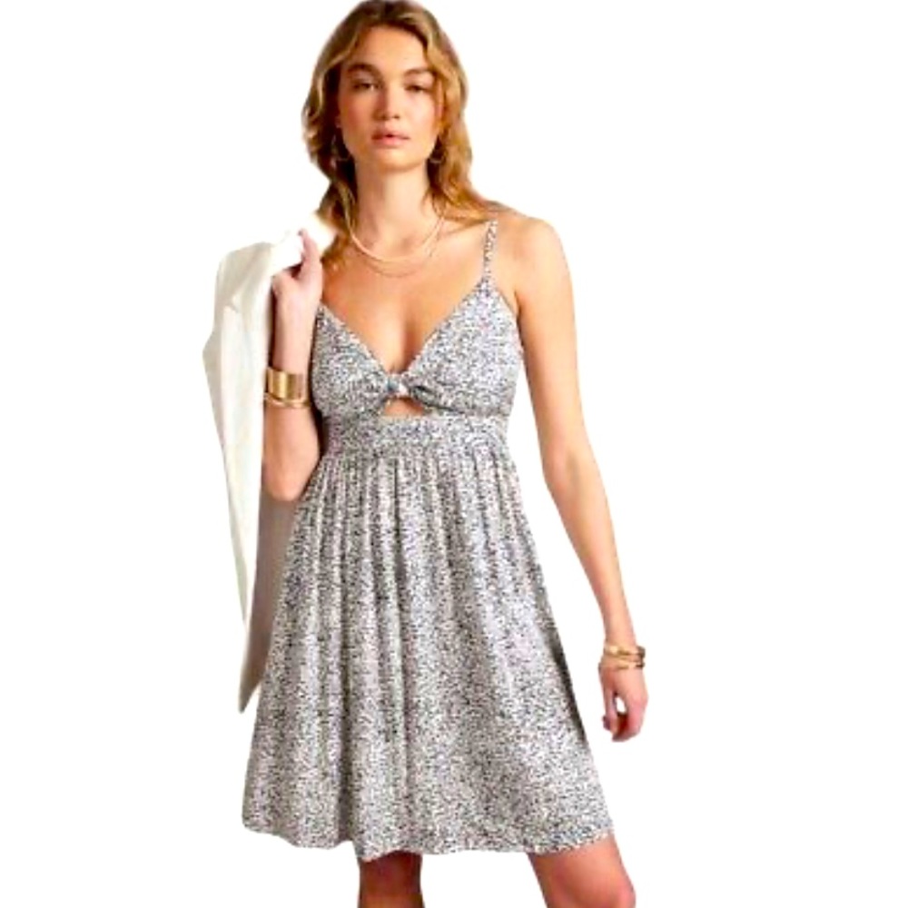 Banana republic NWT tie front mini dress